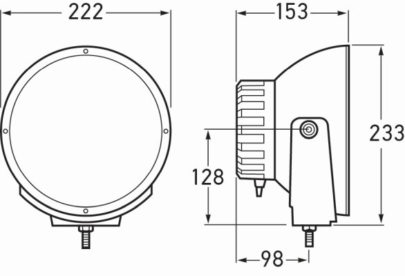 Hella Verstr Luminator Xenon 12V pencil beam | 1F8 007 560-711