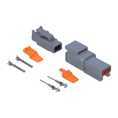 Set Deutsch-DTM 2-Pins Connector Male + Female