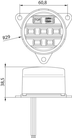Led Reversing Lamp 9-33V