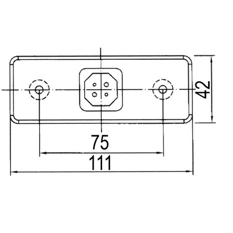 Led Rear Marker Lamp 24V