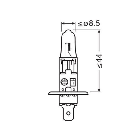 Osram H1 Halogen Bulb 12V 100W Super Bright Premium PX14.5s