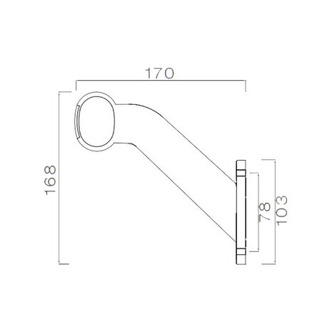 Aspöck 12V Bulb Marker Lamp Superpoint II Standard | Left