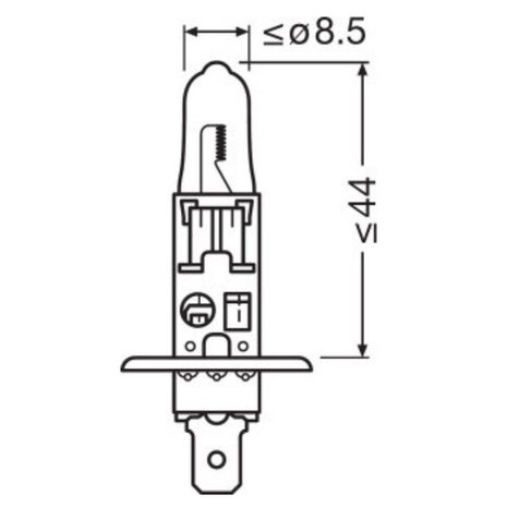 Osram H1 Halogen Lamp 12V 55W P14.5s Night Breaker Laser
