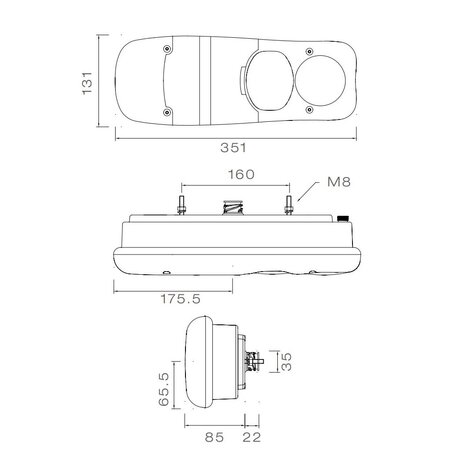 Aspöck Eurofab Achterlicht Rechts