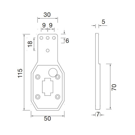 Rubber Bracket For Aspöck Flexipoint 1