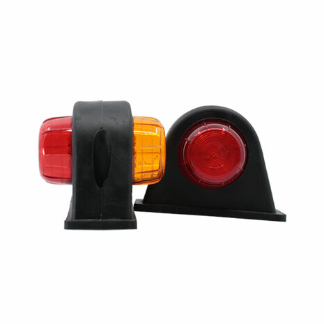 LED 2-Function Marker Lamp 10-30V Orange + Red (Set)