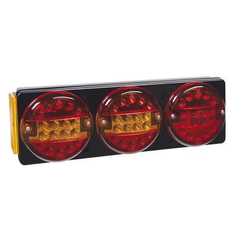 5-Function Rear Led Lamp Rectangular + Fog Lamp Side Mounting Left