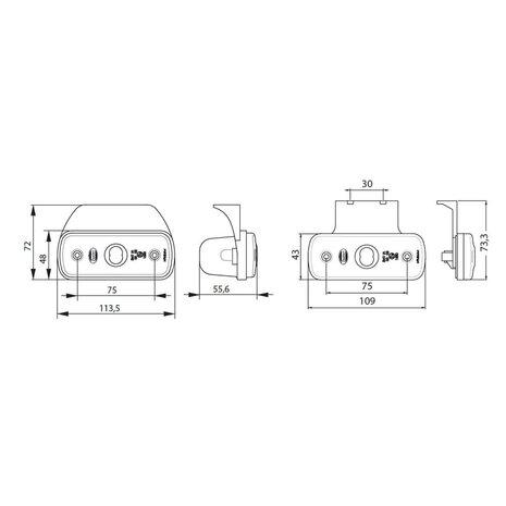 Led Side Marker Lamp Orange 10-30V