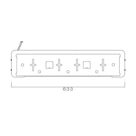 Aspöck License Plate Holder Incl. LED Lighting Side