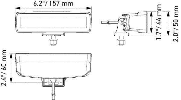 Hella LED Mini Lightbar 6.2" Verstraler | 1FB 358 176-211