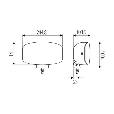 Hella H7 Spotlight Jumbo 320 | 1FE 008 773-041
