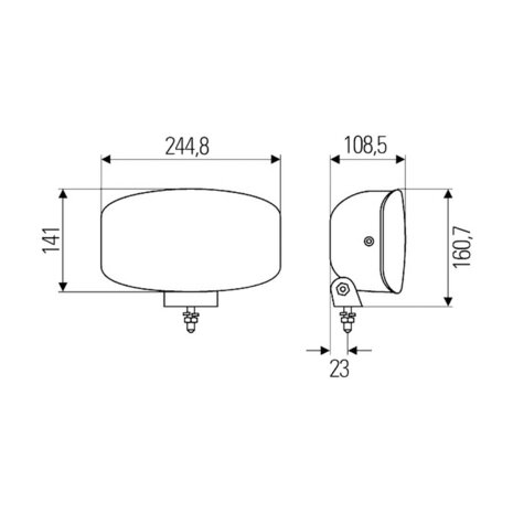 Hella H7 Spotlight Jumbo 320 | 1FE 008 773-041