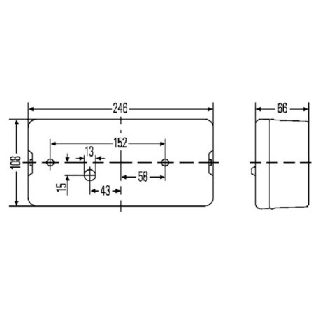 Hella Rear Lamp 5 Functions Right | 2SE 007 547-021