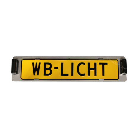 Stainless Steel License Plate Holder Incl License Plate Lamps