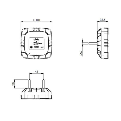 Horpol Roca LED Fog light/Reversing light LZD 2801