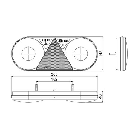 Horpol LED Rear Lamp Right Stella LZD 2551