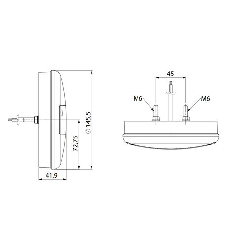 Horpol LED Fog + Reversing Lamp Hamburger LZD 741