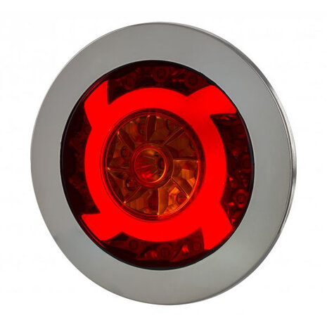 Horpol LED Rear Lamp Chrome Lucy 122mm LZD 2423