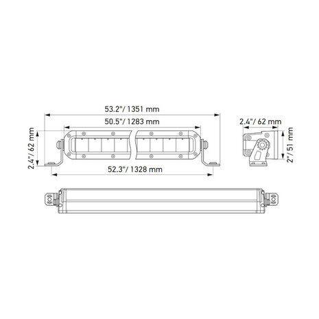 Hella Black Magic Slim LED Lightbar 50" 127CM | 1GJ 358 197-331