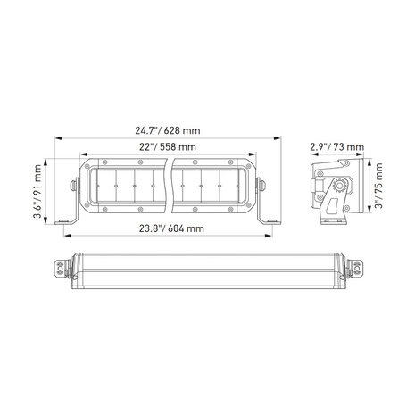 Hella Black Magic Double LED Lightbar  21.5'' 55CM | 1FJ 358 196-401