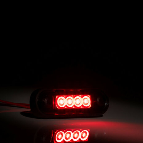 Fristom LED Marker Lamp Red Dark Look FT-073