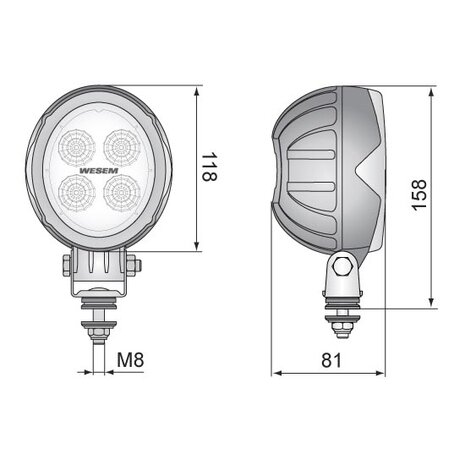 LED Werklamp Breedstraler 1500LM + Kabel