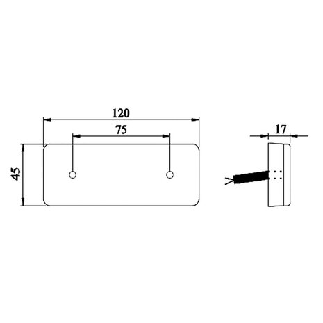 Led Side Marker Lamp Orange 10-30V