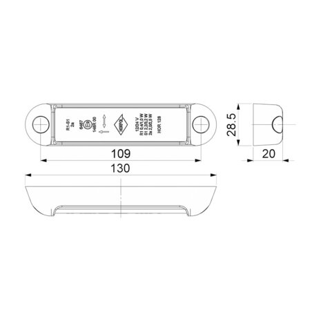 Horpol LED Rear Light 3-Functions Compact LZD 2964