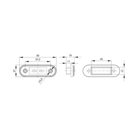 Fristom FT-015 N LED Marker Lamp Blue