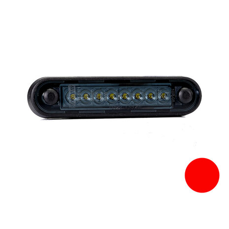 Fristom LED Marker Lamp Red Dark Look FT-073