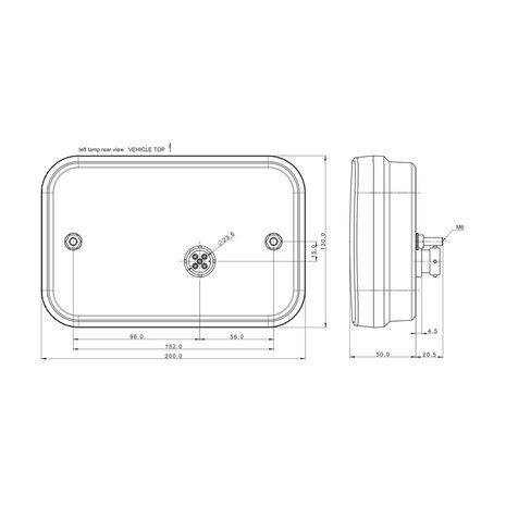 Fristom FT-270 LED Taillight 5-Functions with Canbus Resistor