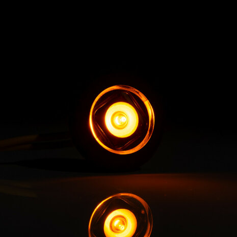 Fristom LED Marker Lamp Recessed Round Orange