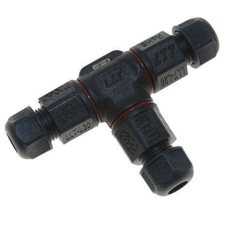 Waterproof 3-way Cable Connector 2-Core