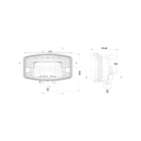 Boreman LED Lightbar + White Position Light