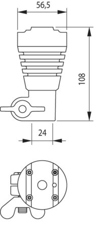 Flexible DIN Support for Work Lamp