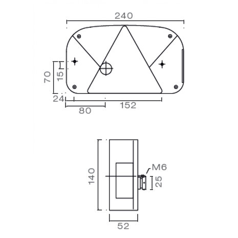 Aspöck Rear Lampt Multipoint 2 Right + Reverse