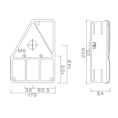 Aspöck Rear Lamp Earpoint 1 Right