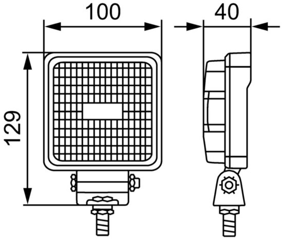 Hella S800 LED Work Light 12/24V 800LM 3M Cable | 1GA 357 107-022