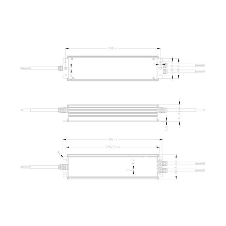 Waterproof 12 Volt DC 300W LED Driver