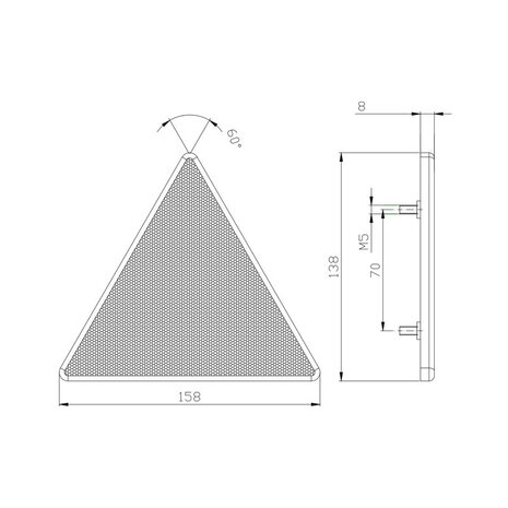 Triangle Reflex Reflector