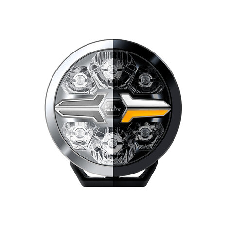 Hella LED Spotlight Blade 7" Black White/Orange Position Light Ref 50