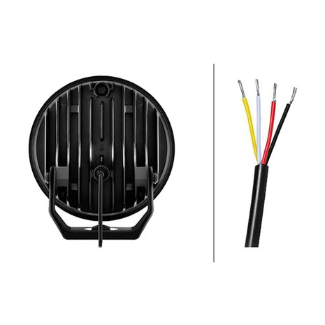 Hella LED Spotlight Blade 7" Black White/Orange Position Light Ref 25