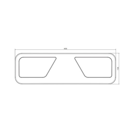 Fristom FT-700 LED Achterlicht Rechts 5-Functies 24V