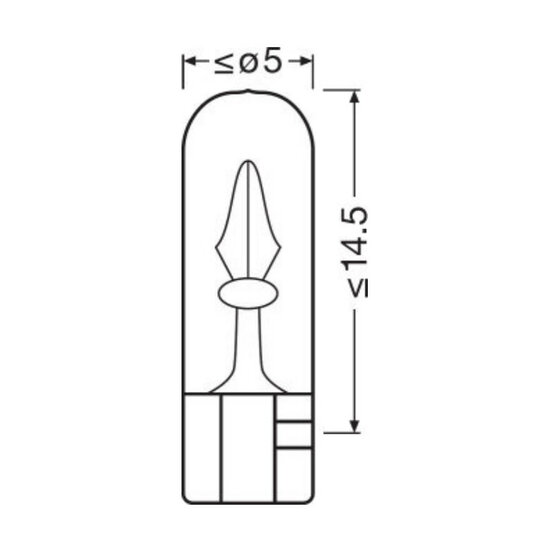 Osram Gloeilamp 24V Original Line W2x4.6d 10 Stuks