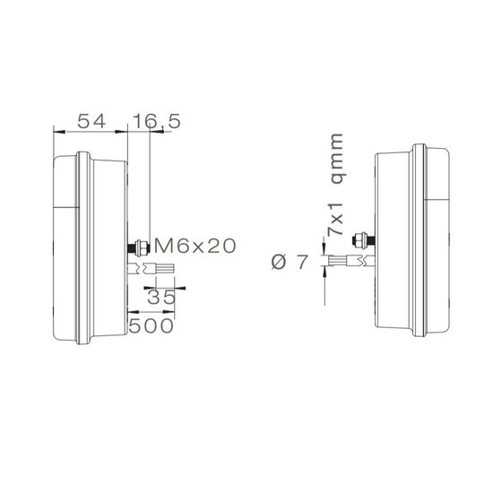 Aspöck Achterlicht Multiled II Links 5P