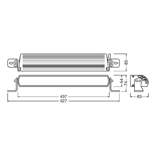 Osram LED Lightbar Spotlight FX500-SP SM GEN2 43cm