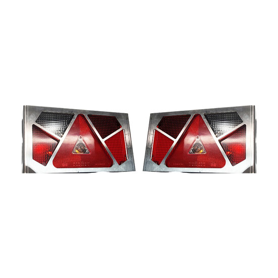 Set RVS Achterlicht Beschermers Voor Asp&ouml;ck Multipoint 5