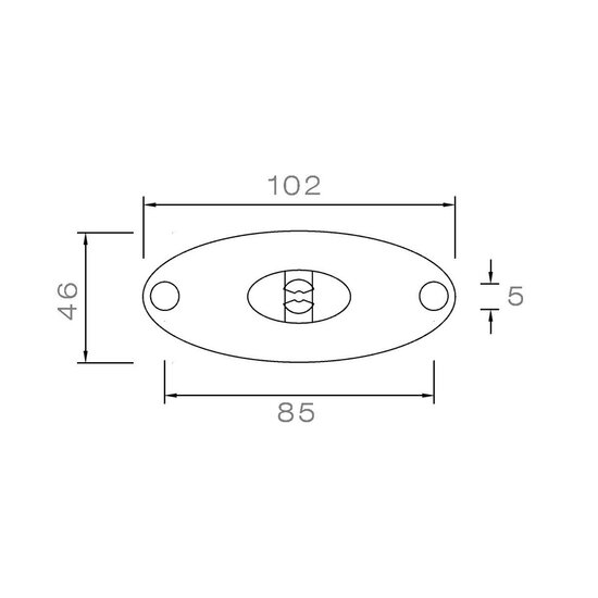 Aspöck LED Markeringslamp Flatpoint II 0,5m Kabel 12V