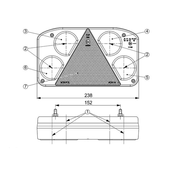 Horpol LED Achterlicht Links LZD 2075