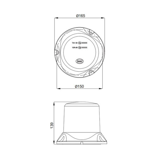 Dasteri LED Beacon DSL-W500L.05 Orange
